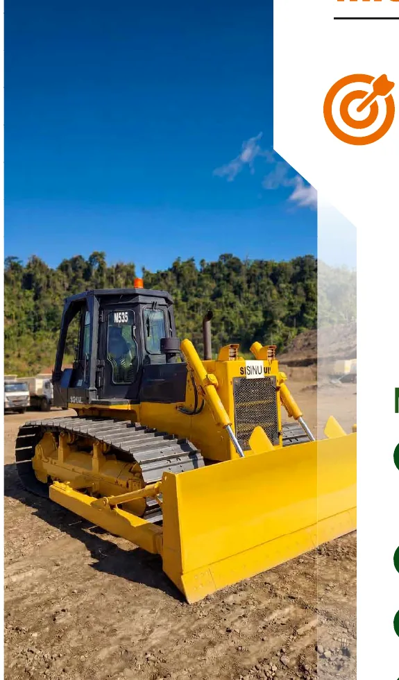Bulldozer di area pertambangan